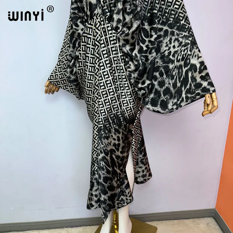 Dress New Fashion Africa Abaya Maxi Dress Retro print Kimono Kaftan Mujer Vestido Caftan swimsuit woman 2023 boho clothing