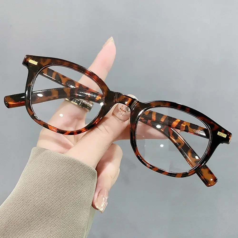 Classic Glasses Anti Blue Light Glasses Large Frame Myopia Glasses Flat Light Glasses Transparent Eyeglasses Computer Goggles