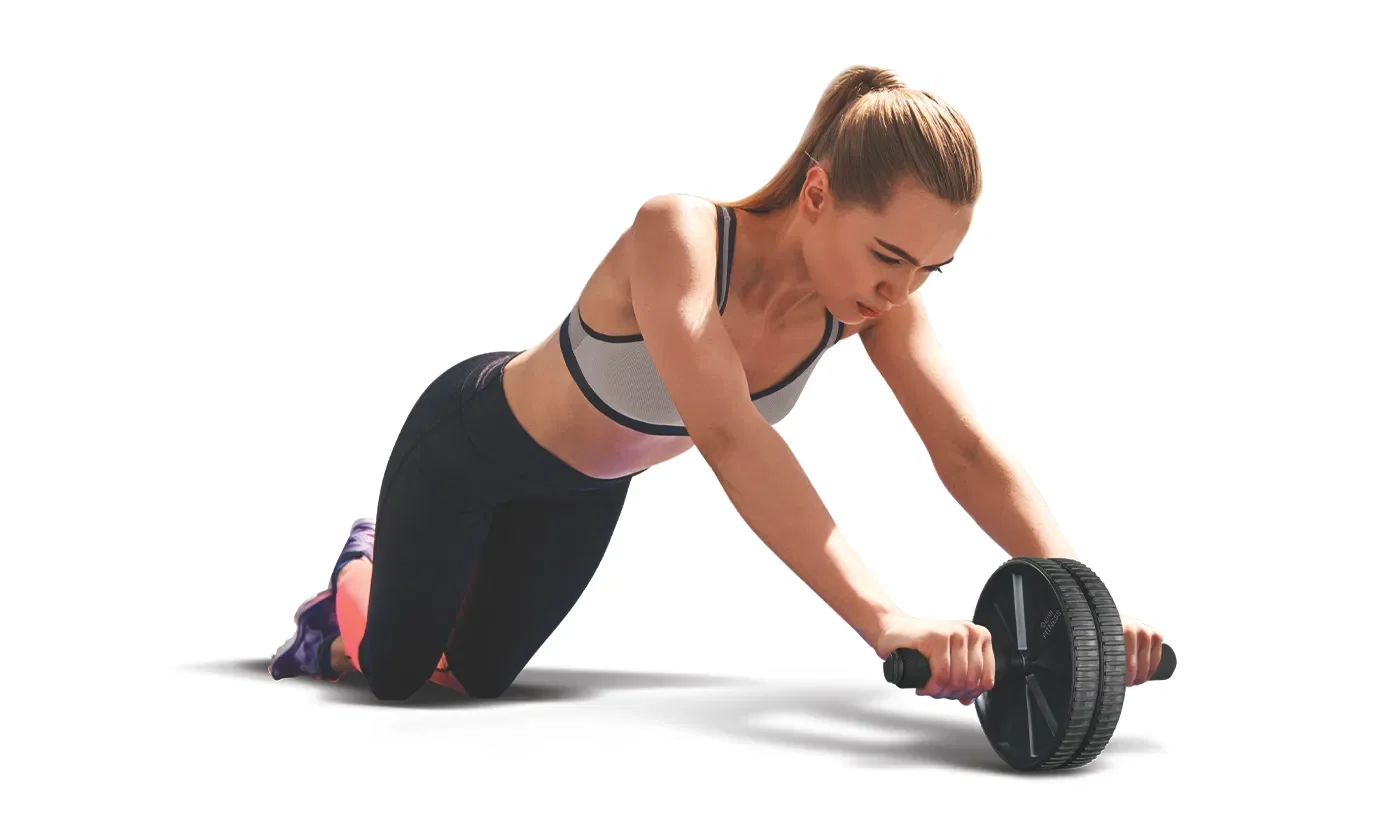 Abdominal Roller Abdominal Trainer Workout AB Roller Wheel No Noise Abdominal Exerciser Strengthen Muscle Exercise Equipment