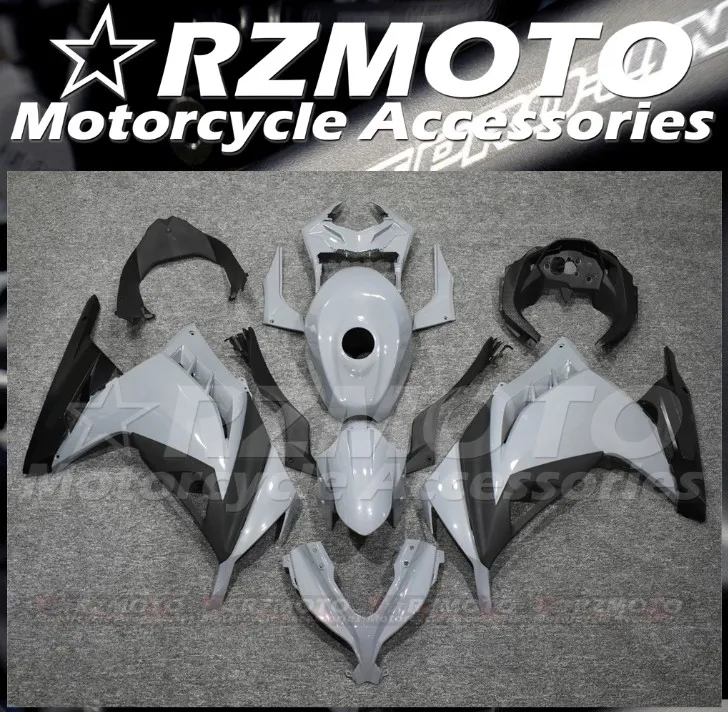 New ABS Motorcycle Fairing Kit Body Bodykits Fit For Kawasaki Ninja300 Ninja 300 EX300R EX-300R 2013-2018 Grey Black Custom