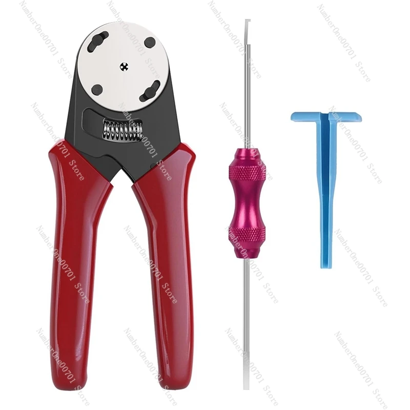 Hot For Deutsch Closed Barrel Crimper, Solid Barrel Contact & Circular Connector Contacts Crimping Tool (AWG 14-20) 4 Way