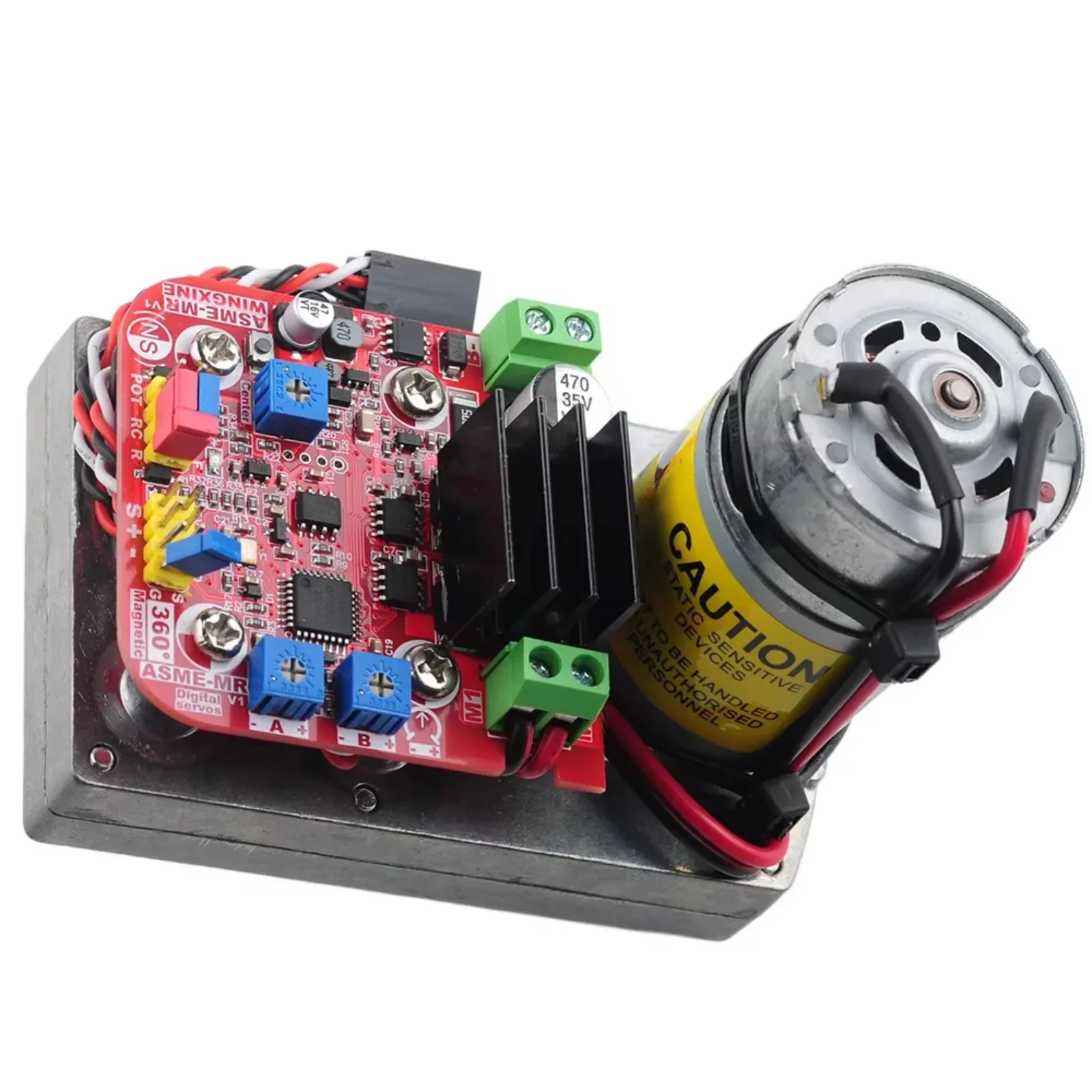 ASME-MRA 110kg.cm High Torque Servo Magnetic Encoder 360 Degree Digital Servo for Robot Arm Valve Control Camera PTZ