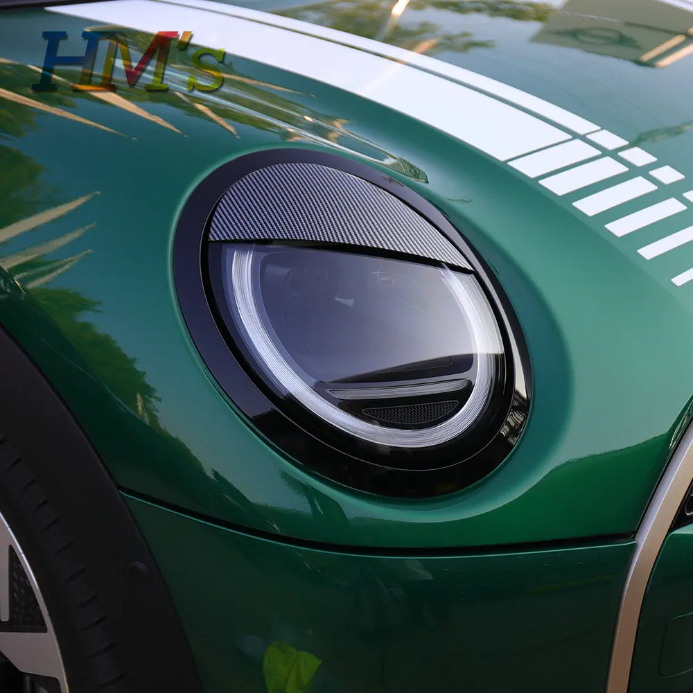 Compatible with MN F55 F56 F57 F65 F66 Car Headlight Eyebrows Cover Front Lamp Angry Eyelids Accessories