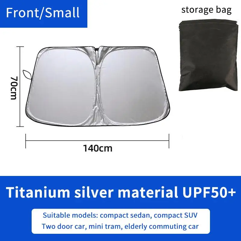 Car Windshield Sun Shade Foldable Heat Protection UV Resistant Easy Storage for Most Vehicles Outdoor Parking Use