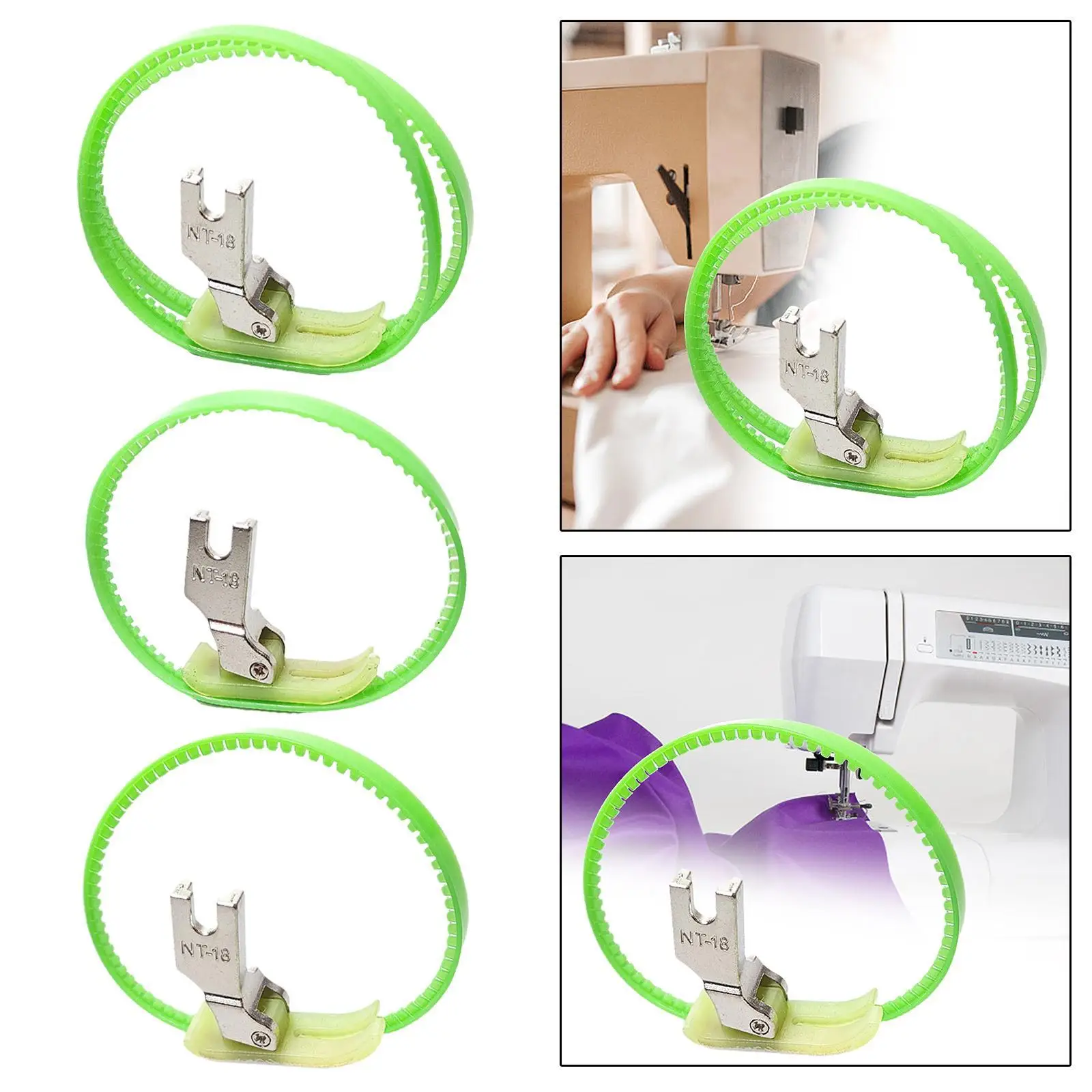 Sewing Machine Ring Presser Foot Professional, Compact Spare Part Lightweight Industrial Sewing Machine Tool for Rubber image 4