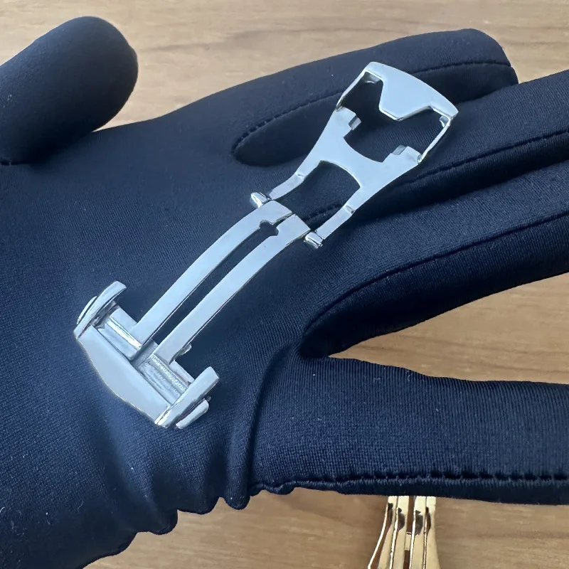 عالية الجودة للطي مشبك ل أوميغا الجلود/ساعة مطاطية الفرقة مشبك الفولاذ المقاوم للصدأ مشبك معدني اكسسوارات 16 مللي متر 18 مللي متر 20 مللي متر