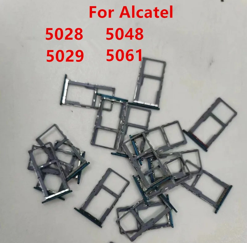 

SIM Card Slots For Alcatel 1S 3L 3X 2020 5028 5029 5048 5061 2019 Adapters Socket Holder Tray Replace Housing Repair Parts