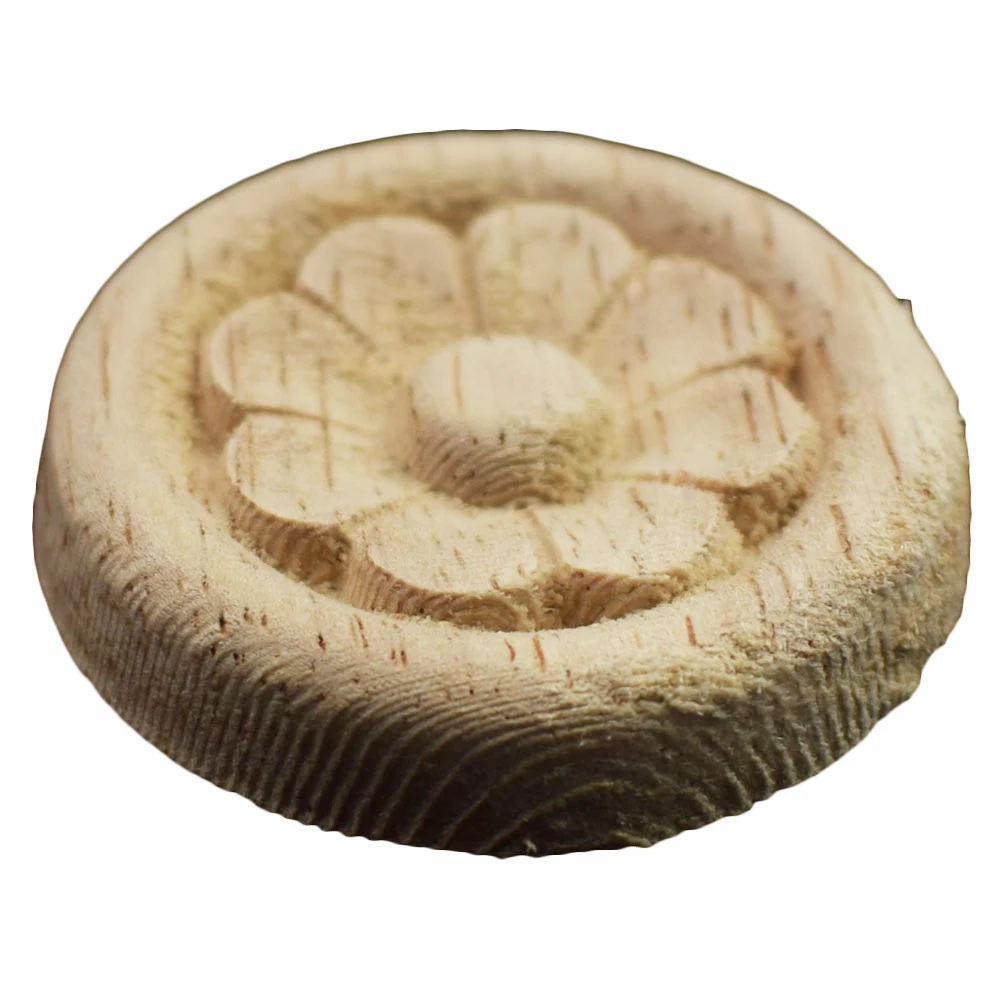 Calcomanía de esquina tallada en madera, figuritas de madera, artesanías, apliques de esquina, Marco, puerta, muebles, decoración del hogar, 10 piezas, 3,5/5/6cm