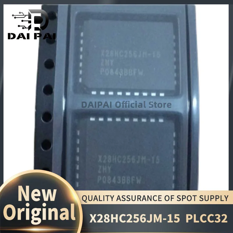 

(10piece) 100% New original X28HC256JM-15 X28HC256 erasable programmable ROM PLCC32 Chipset