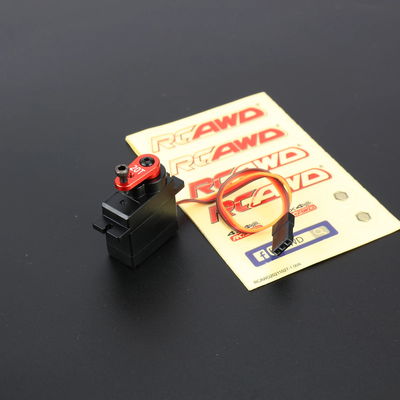 

RCAWD Metal Gear Servo 1Kg with 20T Servo Arm for 1/18 ARRMA GRANITE TYPHON MOJAVE GROM SPMSSX110 Servo Set Upgrades Parts