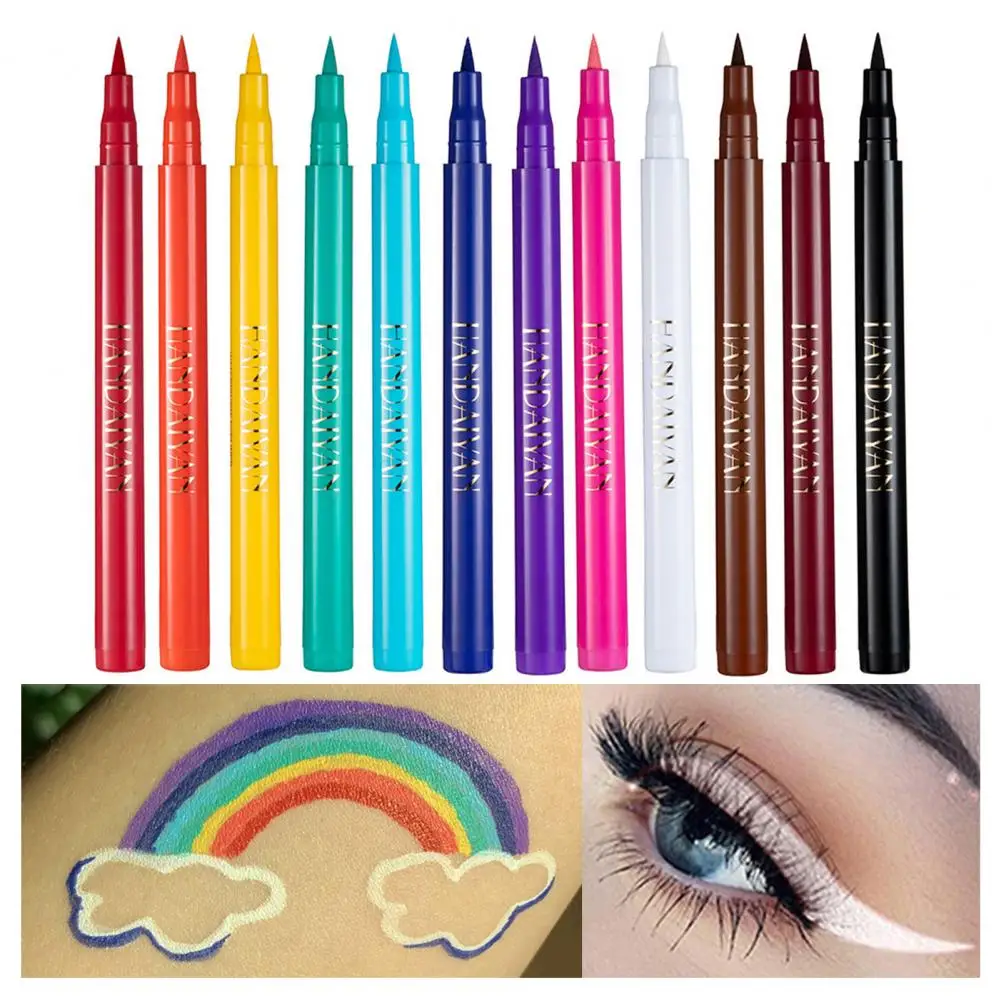 Oogmake-Up Schoonheid Vloeibare Eyeliner Delicate Textuur Oogmake-Up Pen Alcoholvrije Beginnende Kleur Eyeliner Tool Voor Make-Up