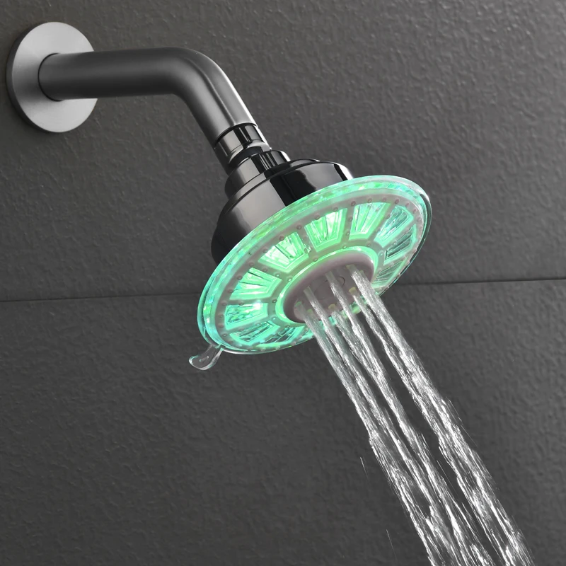 LED shower head Control Romantic bathroom shower head,Blue Color light Shower Head 8008-A31-C