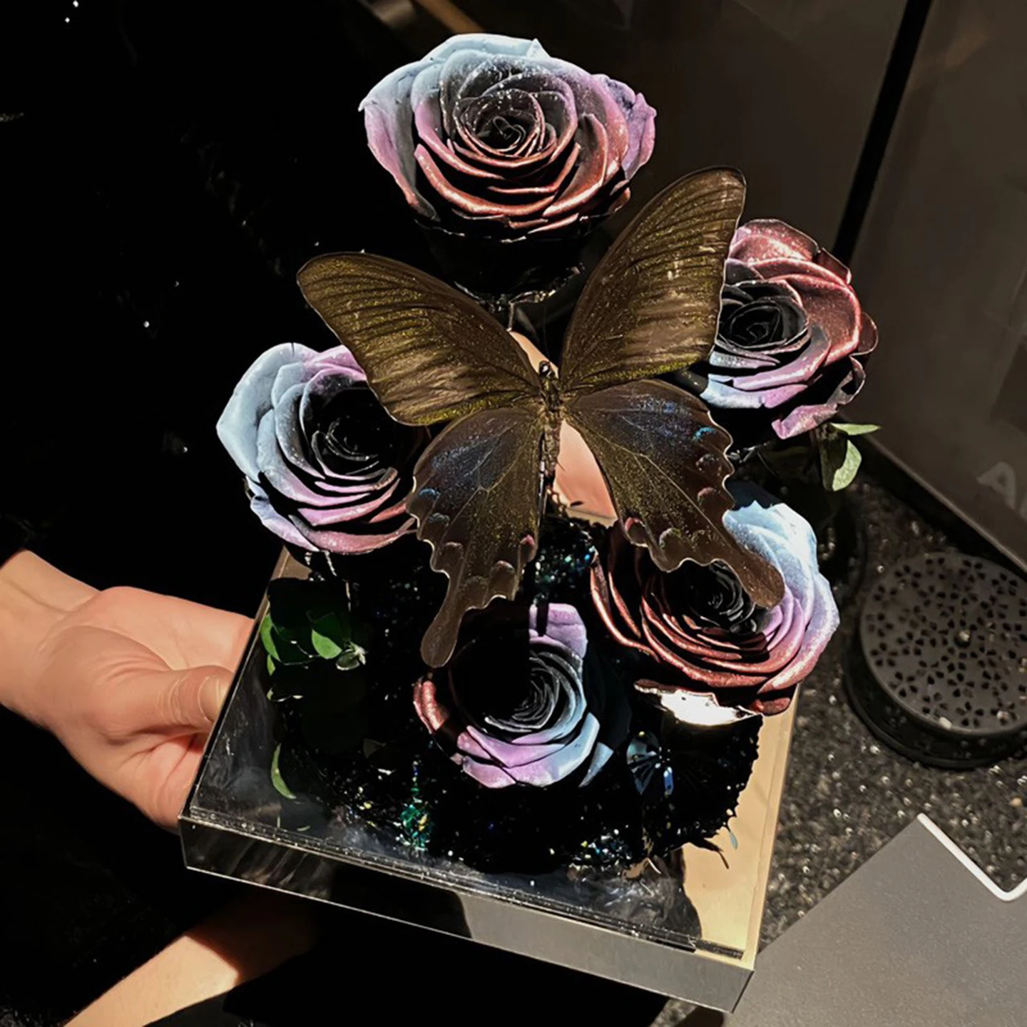 Graduation season gift butterfly specimen lucky butterfly immortal flower acrylic ornament for girlfriend and girlfriend holiday