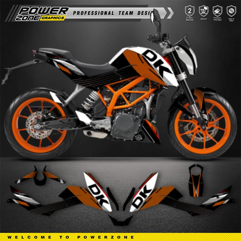 

PowerZone for Custom Team Graphics Backgrounds Decals Stickers Kit For KTM 2011-2016 DUKE 125 200 390 Motorcycle SUPERMOTO 004