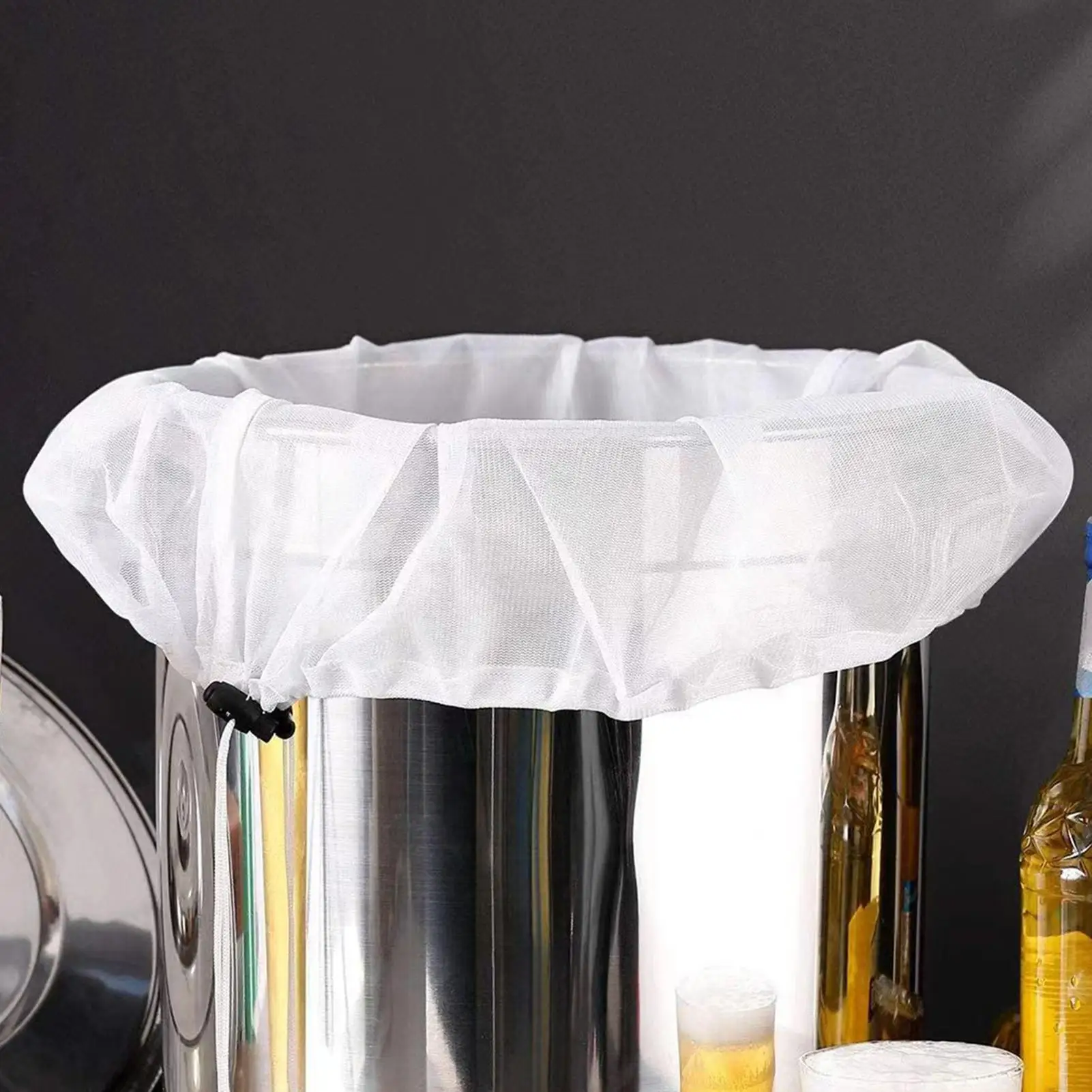 1pc Beer Homebrew Filter Bag for Brewing Malt Boiling Wort Mash Strainer Tool Washable Fine Mesh Strainer Bag