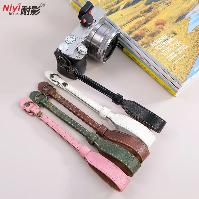 Camera Wrist Strap Hand Strap Portable Walkaway Leather for sony nikon canon fuji leica olympus a6400 a7c xt20 g7x g1x zfc dslr