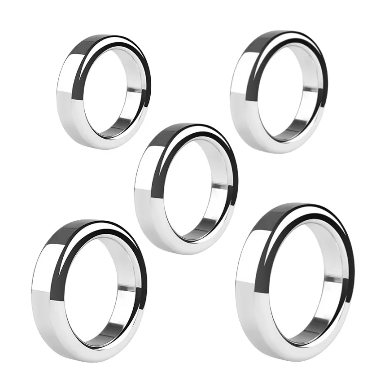 Metal Penis Retention Ring with Male Cock Bondage Lock Scrotum Testis Ball Stretcher Sex Toys for Men Delay Time Adult Shop