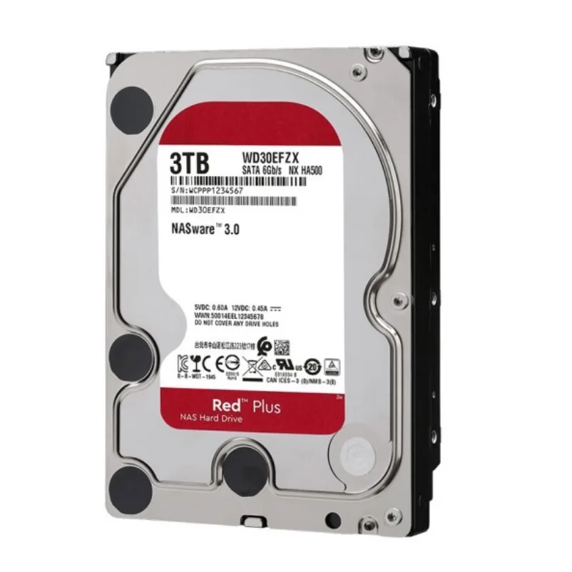 Imagem -04 - Disco Rígido Interno Red Plus Nas 1- 4tb vv d 5400 Rpm Sata Gbps Cmr Cache de 128 mb 3.5 Wd40efzx Novo