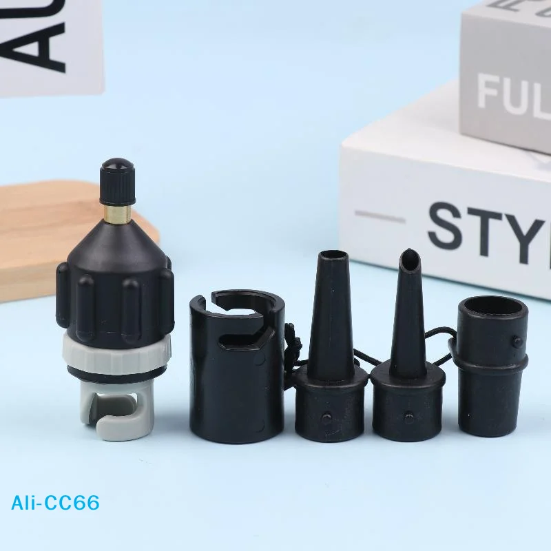 【C】محول صمام الهواء للوحة SUP محول المضخة القابلة للنفخ مجداف قارب كاياك صمام الهواء مضخة الإطارات موصل الهواء كومبو عدة