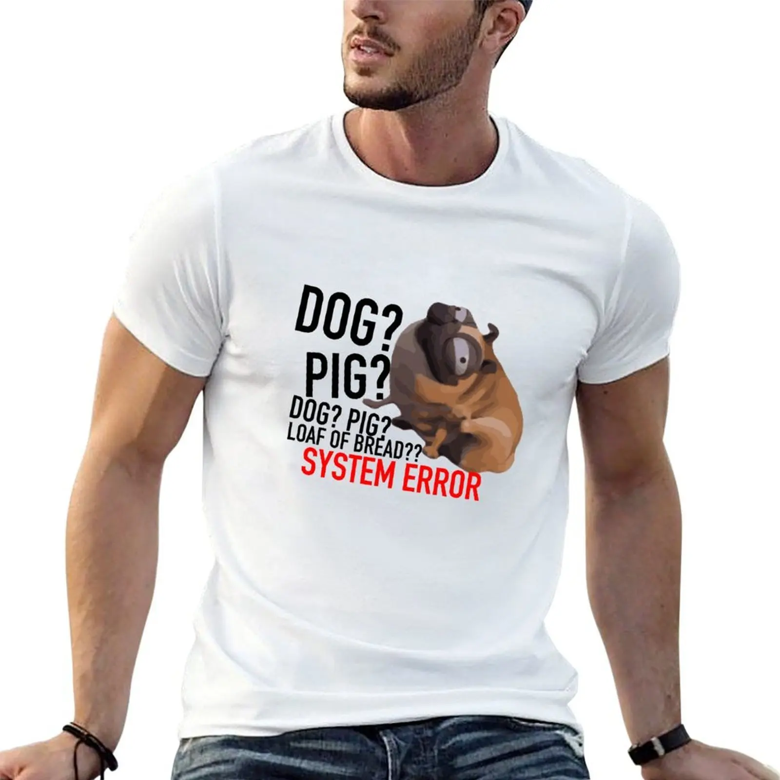 Dog pig captcha The mitchells vs the machines T-Shirt animal prinfor boys customs design your own men clothing