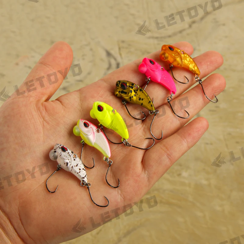 LETOYO Mini Vib Ratlin For Fishing vibration Sinking Lure Hard Bait Full Swimming Layer For Perch Fishing Trout Area Pesca