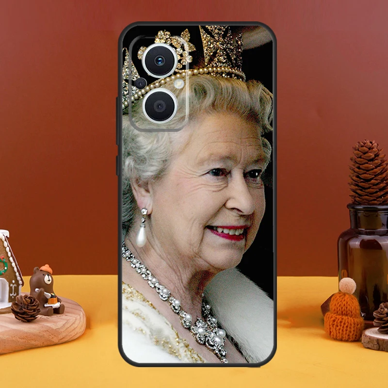 England Queen Elizabeth II Case For OPPO Reno 10 Pro 11 F 4 5 6 7 8 Lite 4Z 5Z 8T OPPO Find X5 X2 X3 Lite X6 Pro Cover