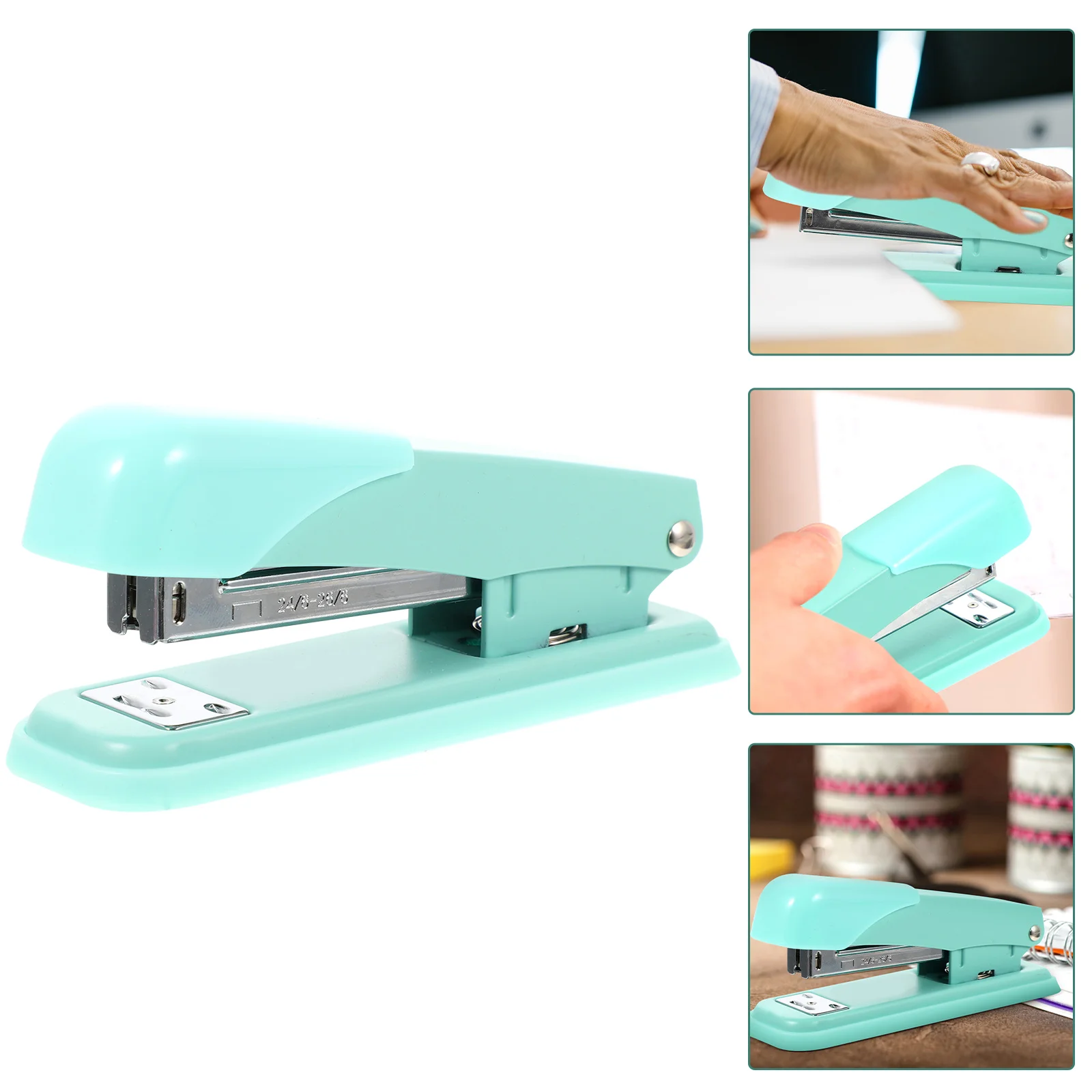 Stapler for Classroom Staplers Office Heavy Duty Mini Handheld Small Metal Desk