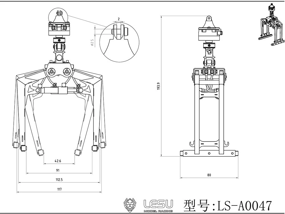 RC 1/14 Brick Clamp Holder Kits for Tamiya Hydraulic Excavator Loader Dump Truck for SCANIA MAN VOLVO Trailer Tipper DIY Parts
