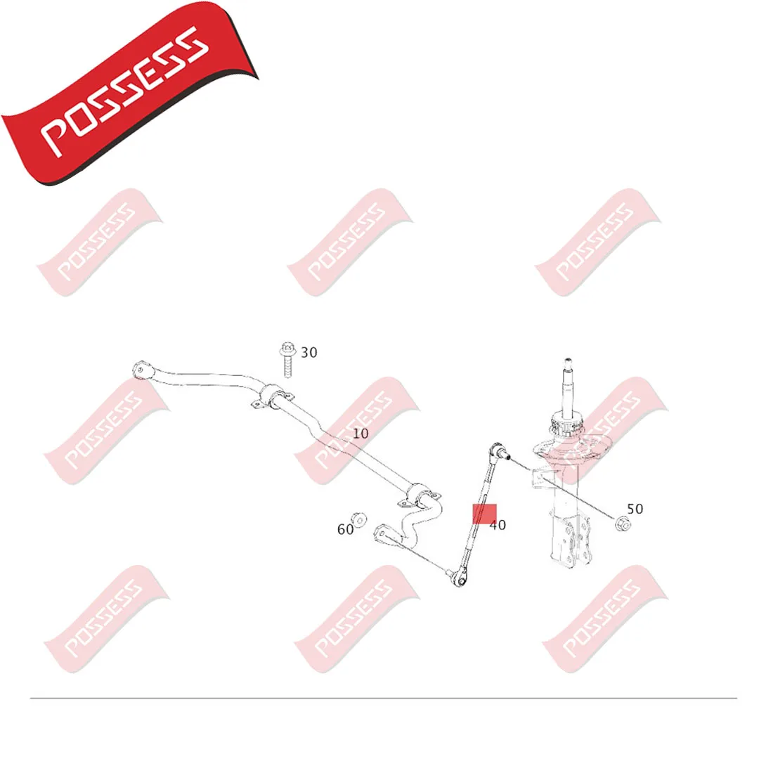 A Pair of Front Axle Sway Bar End Stabilizer Link Ball Joint For Mercedes Benz A-Class B-Class CLA W176 W246 W242 C117 2012-2019