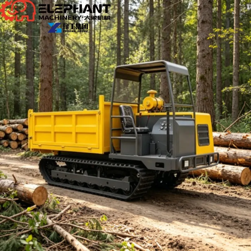 Tracked Transporter 1Ton Anti‑shake Crawler Vehicle Stable Working During Heavy‑load Mountain Transportation Tasks