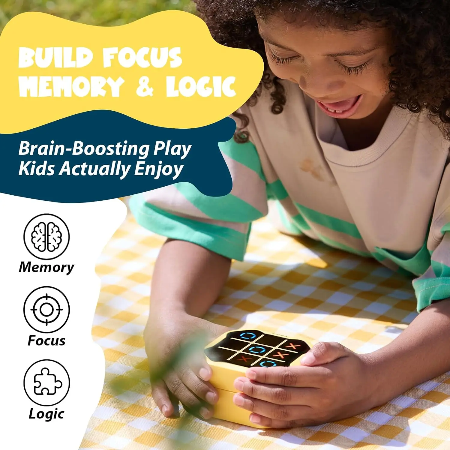 GiiKER Super Tic Tac Toe Smart Electronic Light‑Up Puzzle Game Educational Strategy Desktop Toy for Children & Adults