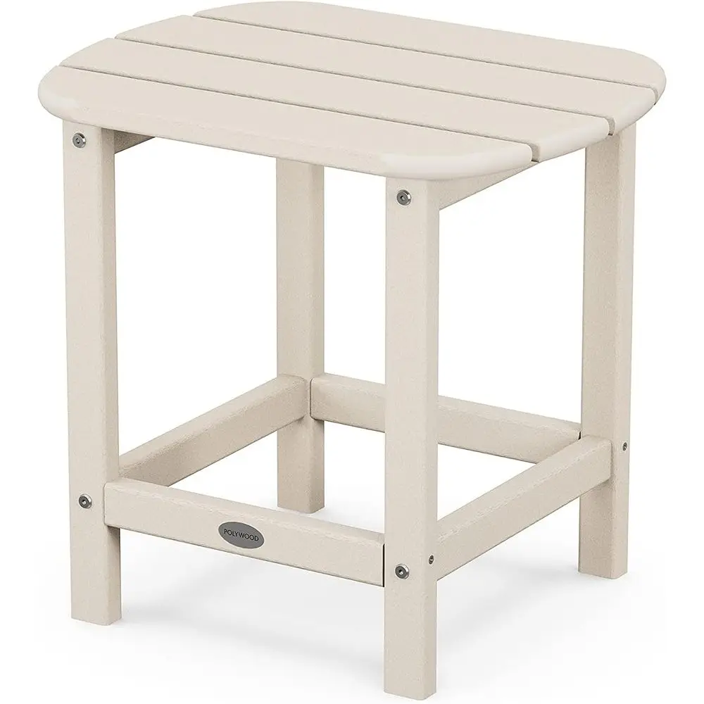 

18 Sand-Colored Outdoor Side Table, South Beach Style