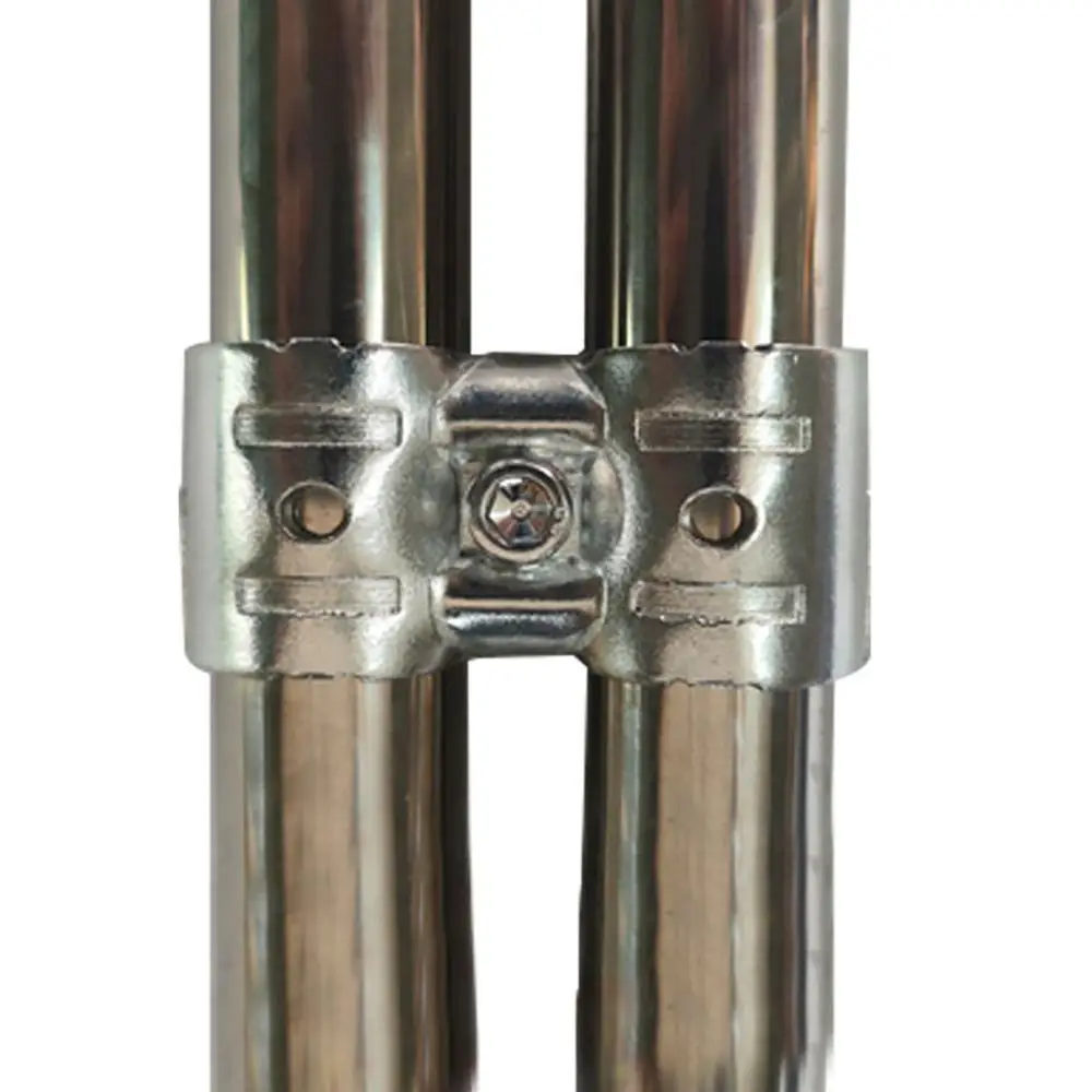 1Pcs Durable Carbon Steel Galvanized Pipe Joint Round 20/25/32mm Tube Connector Rod Support Rack Clothes Display