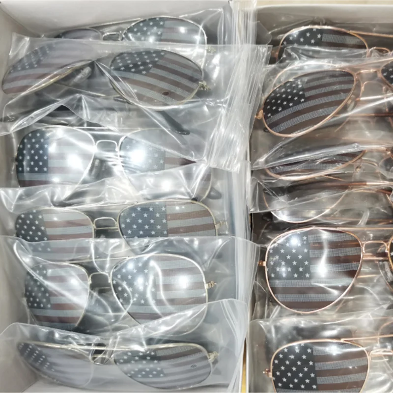 Lunettes de soleil décoratives National Feel pour hommes, lunettes de compétition sportive, fête de l'indépendance américaine, accessoires de cosplay, mode