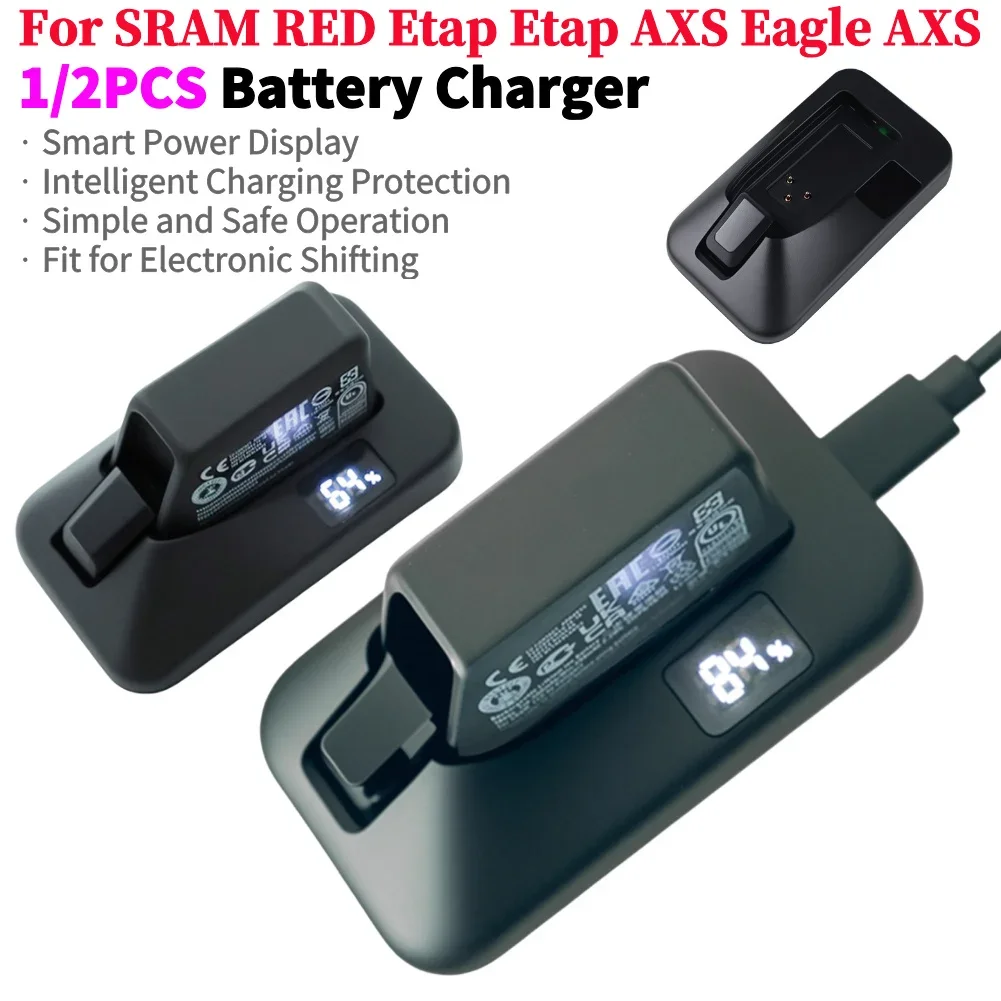

1/2Pcs New Electronic Transmission Battery Charger For SRAM RED Etap Etap AXS Eagle AXS Bicycle Shift Charger Bike Accessories