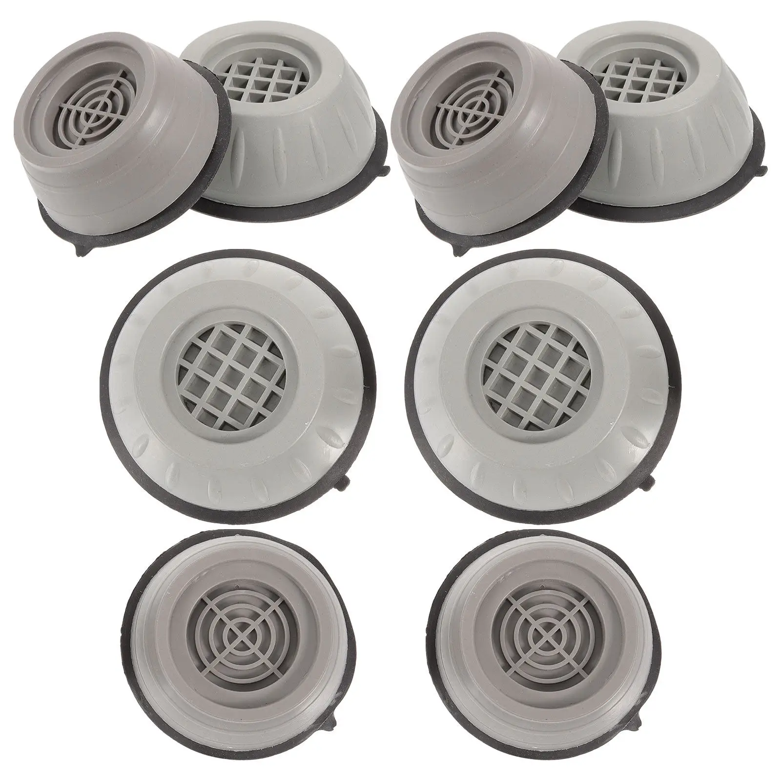 8Pcs Washing Machine Refrigerator Anti-Slip Shock Absorbing Pads Tpu Resin Plastic Foot Mats Furniture Foot Protectors Non-Slip