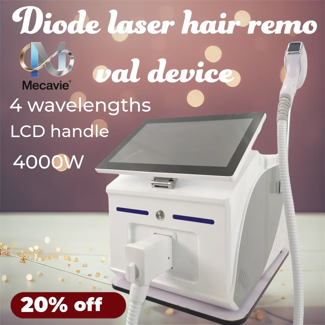 

2025 Pro Painless Diode Laser Hair Removal Machine 4 Wavelengths (755nm/808nm/940nm/1064nm) 600W-1600W｜60M Shots｜CE Certified