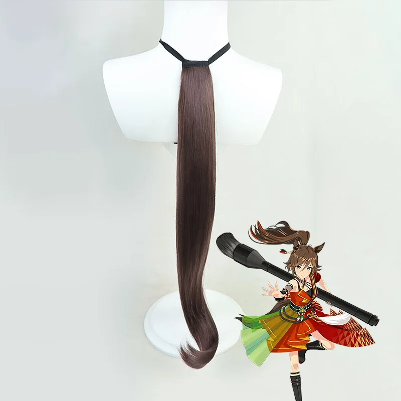 Jogo Pretty Derby Sr. C.B. Peruca cosplay estilo rabo de cavalo misutaa shii bion rabo de cavalo cabelo cosplay para festa de halloween adultos mulheres homens