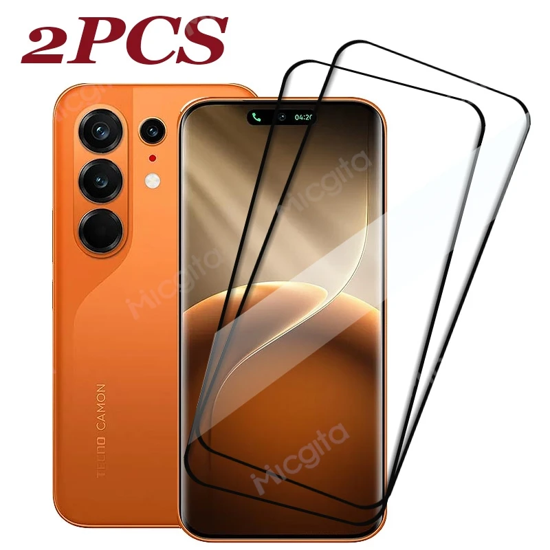 

2 шт. Защитное стекло 3D для Tecno Camon 50 Ultra / Camon 50 Pro, изогнутое, ударопрочное, с клеевым слоем по краям, для передней панели