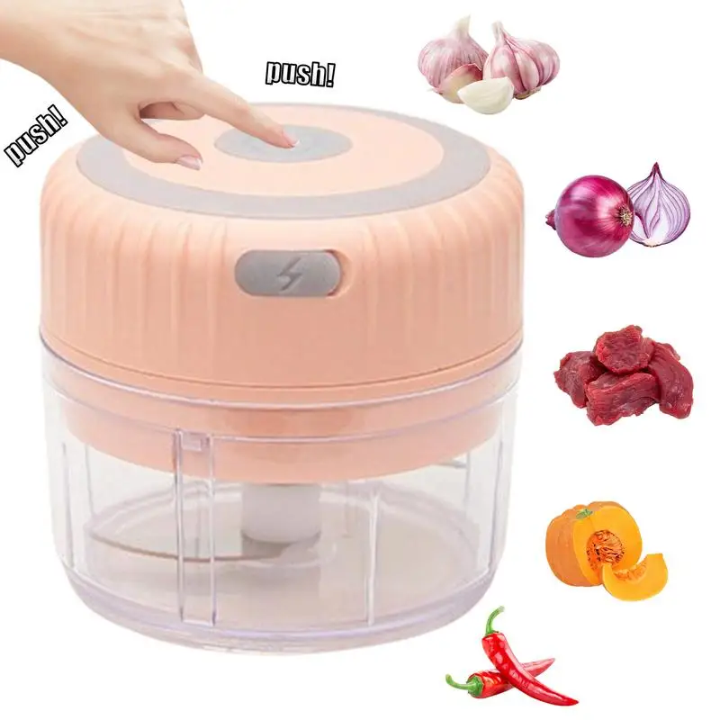 

Electric Garlic Crusher Vegetable Chopper Masher Machine Kitchen Gadgets Portable Garlic Grinder Mini Onion Shredding Machines