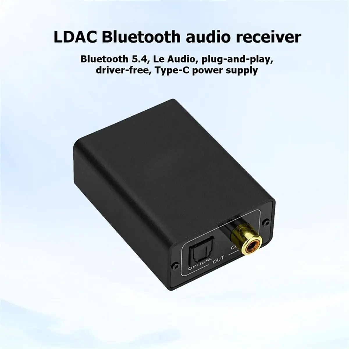 A93P Bluetooth Audio Receiver Adapter QCC5181, Optical/Coaxial, Bluetooth 5.4, LDAC, AP TX Lossless Speaker