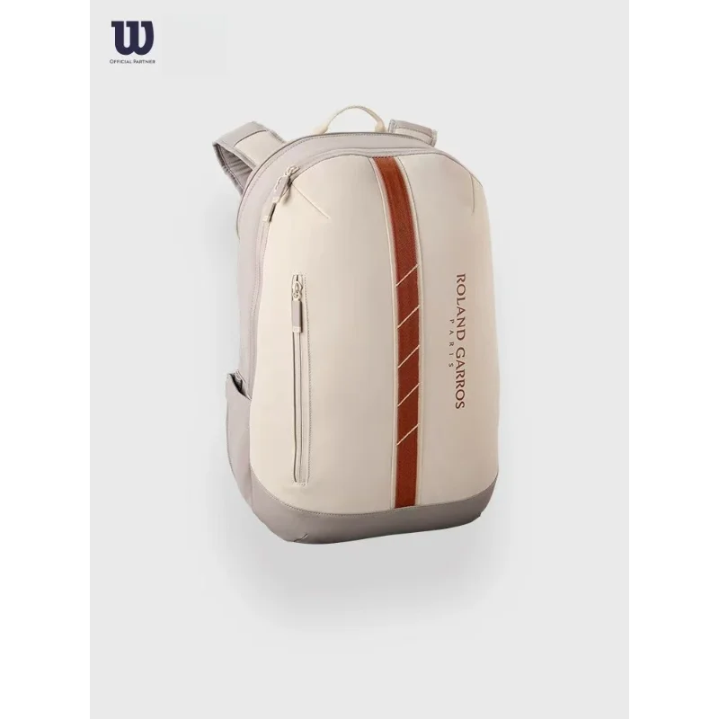 

For Wilsons Tennis Racquet Backpack Limited Edition Tennis Racquet Bag Soft Leather 2PK Streamlined Sports Badminton Racquet Bag