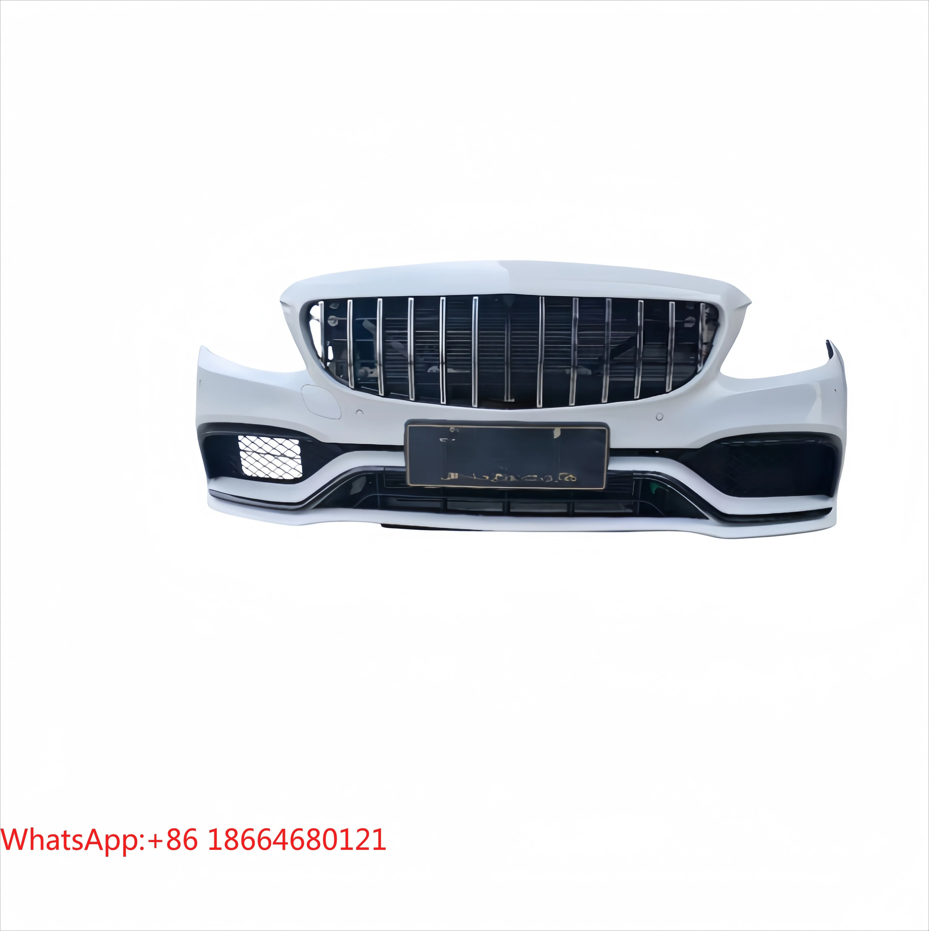 Nose CutUsed High Quality Plastic Upper Replacement Bumper Self-adhesive Universal Fitment C-Class C63 W205 Car Front Bumpers