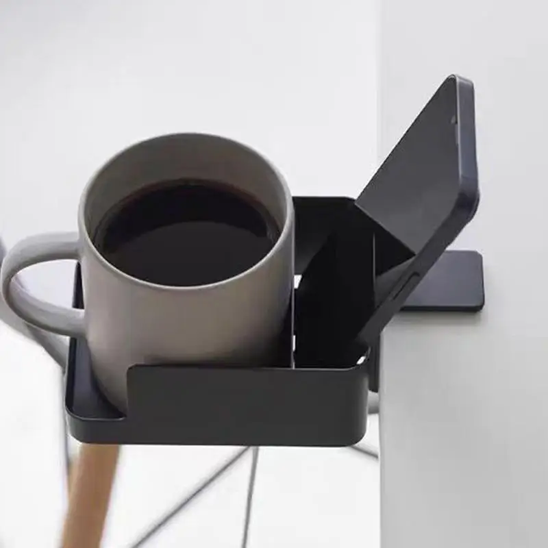 Lato dell'organizzatore da scrivania Portaoggetti verticale da scrivania Morsetto Organizzatore multifunzionale Rack regolabile antiscivolo per il posto di lavoro domestico