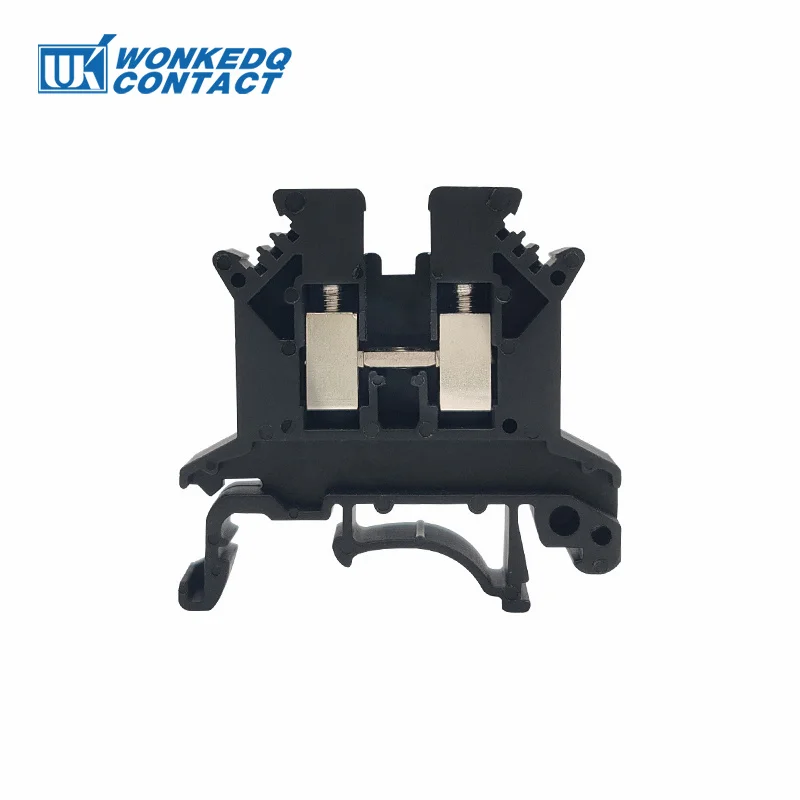 10 Stuks UK 2.5 Klemmenblok UK2.5B Schroefverbinding Sluit Strip 2.5B 2.5mm2 Kabel Elektrische Din Rail Draad Connector