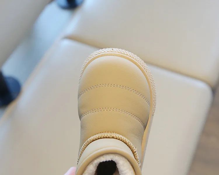 Herbst Winter Baby Jungen Mädchen Schnee Stiefel Kinder Outdoor Plüsch Schuhe Anti-Rutschig Infant Casual Schuhe Wasserdichte Kinder Stiefel – Detail 19