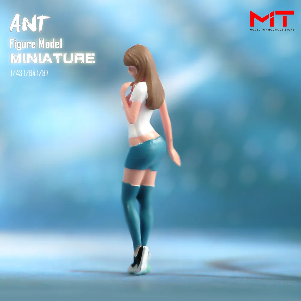 Miniatures Figurine 1/87 1/64 1/43 1/24 Fashion Beauty Girl Scene Props Painted/Unpainted Figures Model For Cars Vehicles Toy