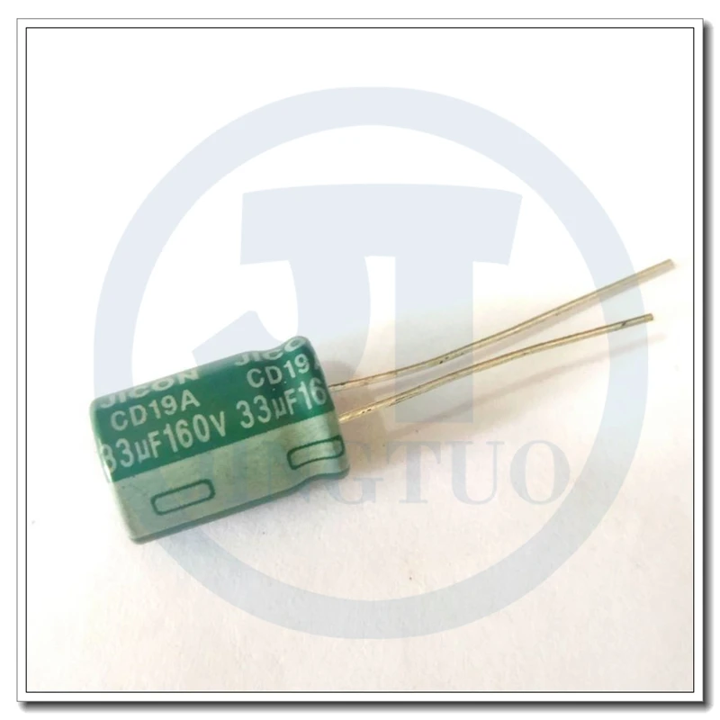 5pcs 33uF160V 160V33uF 33MFD 160WV 10*16mm Radial Aluminum Electrolytic Capacitor