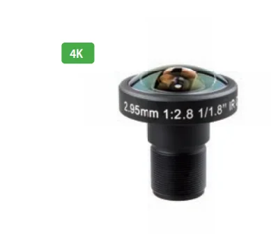 

Smart Security Market Lens Fixed Iris M12X0.5 Mount 2.95mm F2.8 1/1.8" for CCTV Surveillance Security HD 4K IP Camera SL-0050