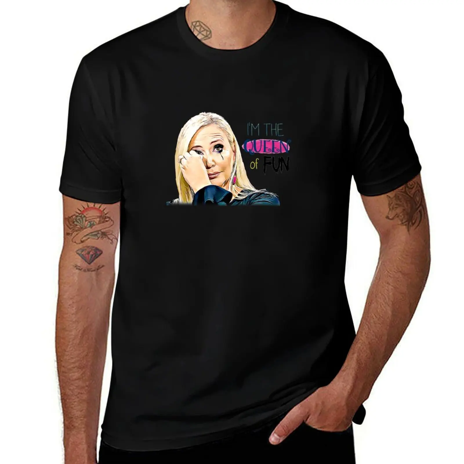 Футболка RHOC - Shannon - Queen of Fun, повседневная рабочая футболка